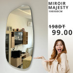 Miroir Majesti Sans Cadre 100/60cm